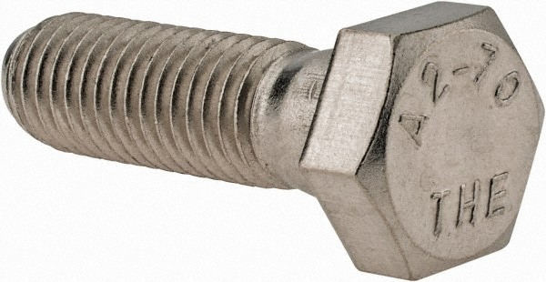 Hex Head Cap Screw: M12 x 1.75 x 40 mm, Grade 18-8 & Austenitic Grade A2 Stainless Steel