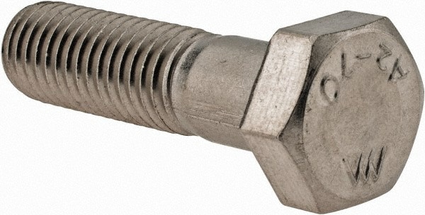 Hex Head Cap Screw: M12 x 1.75 x 45 mm, Grade 18-8 & Austenitic Grade A2 Stainless Steel