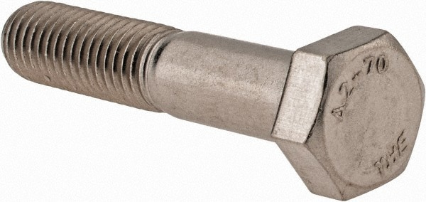 Hex Head Cap Screw: M12 x 1.75 x 60 mm, Grade 18-8 & Austenitic Grade A2 Stainless Steel