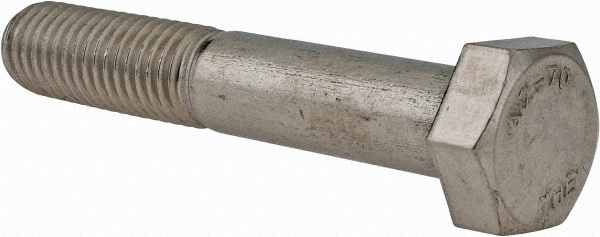 Hex Head Cap Screw: M12 x 1.75 x 70 mm, Grade 18-8 & Austenitic Grade A2 Stainless Steel