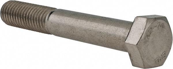 Hex Head Cap Screw: M12 x 1.75 x 80 mm, Grade 18-8 & Austenitic Grade A2 Stainless Steel
