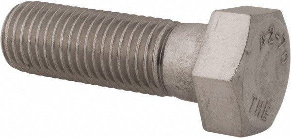 Hex Head Cap Screw: M16 x 2.00 x 50 mm, Grade 18-8 & Austenitic Grade A2 Stainless Steel