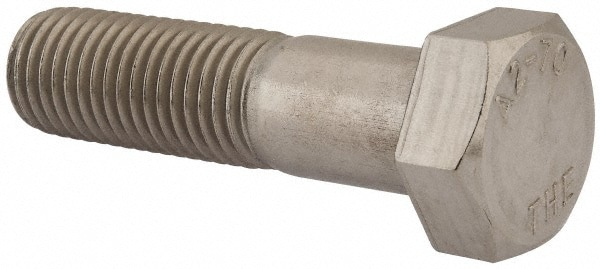 Hex Head Cap Screw: M24 x 3.00 x 90 mm, Grade 18-8 & Austenitic Grade A2 Stainless Steel, Uncoated