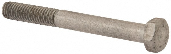 Hex Head Cap Screw: M5 x 0.80 x 45 mm, Grade 316 & Austenitic Grade A4 Stainless Steel, Uncoated