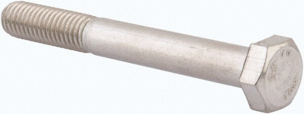 Hex Head Cap Screw: M8 x 1.25 x 65 mm, Grade 316 & Austenitic Grade A4 Stainless Steel, Uncoated