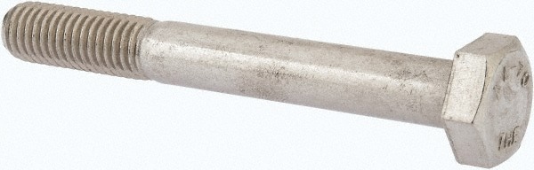 Hex Head Cap Screw: M10 x 1.50 x 80 mm, Grade 316 & Austenitic Grade A4 Stainless Steel, Uncoated