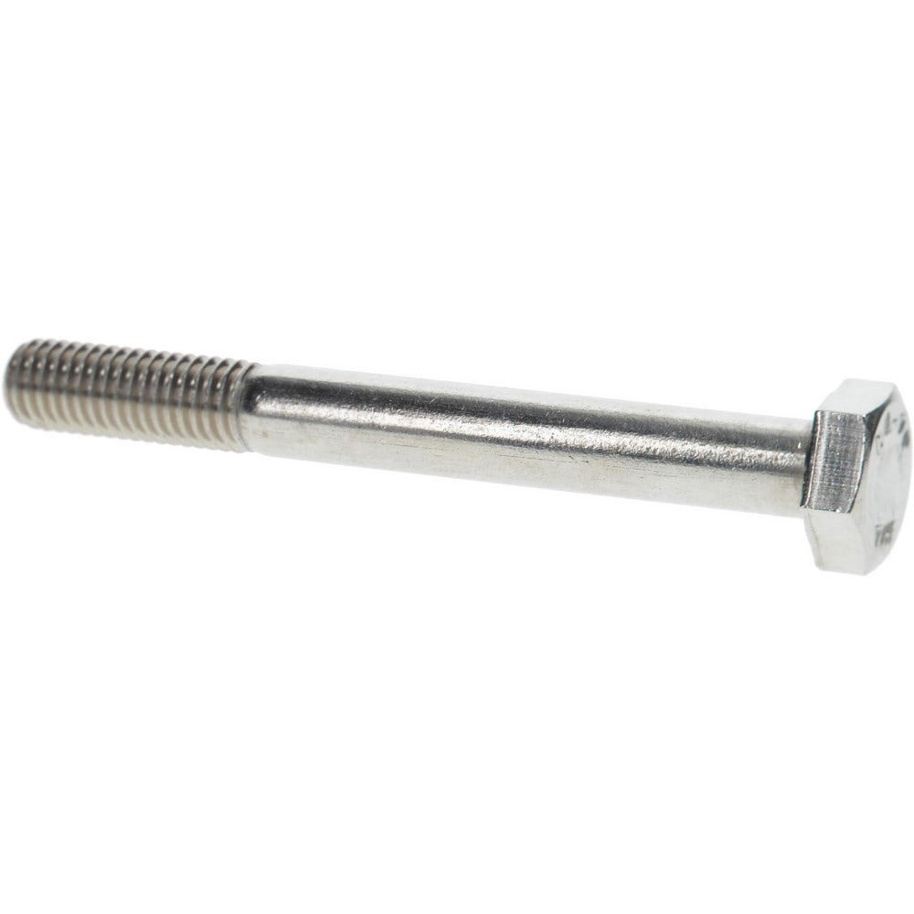 Hex Head Cap Screw: M10 x 1.50 x 90 mm, Grade 316 & Austenitic Grade A4 Stainless Steel, Uncoated