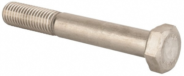 Hex Head Cap Screw: M14 x 2.00 x 100 mm, Grade 316 & Austenitic Grade A4 Stainless Steel, Uncoated