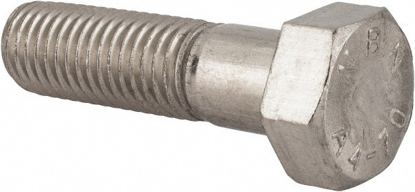 Hex Head Cap Screw: M18 x 2.50 x 65 mm, Grade 316 & Austenitic Grade A4 Stainless Steel, Uncoated