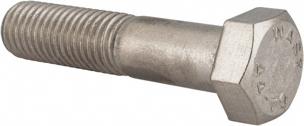 Hex Head Cap Screw: M18 x 2.50 x 80 mm, Grade 316 & Austenitic Grade A4 Stainless Steel, Uncoated