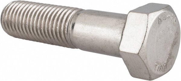 Hex Head Cap Screw: M20 x 2.50 x 80 mm, Grade 316 & Austenitic Grade A4 Stainless Steel, Uncoated