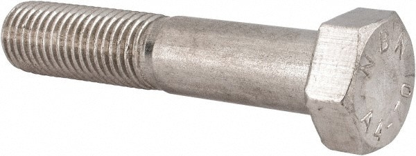 Hex Head Cap Screw: M20 x 2.50 x 100 mm, Grade 316 & Austenitic Grade A4 Stainless Steel, Uncoated