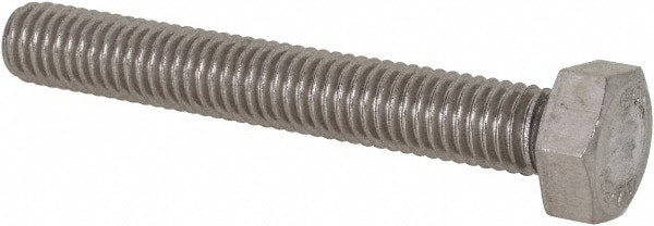 Hex Head Cap Screw: M5 x 0.80 x 35 mm, Grade 18-8 & Austenitic Grade A2 Stainless Steel, Uncoated