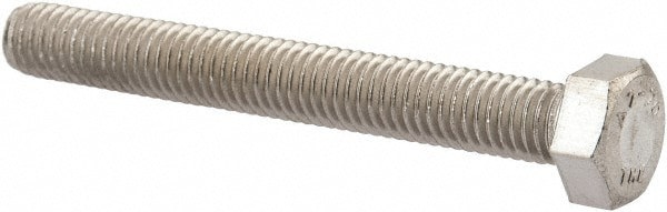 Hex Head Cap Screw: M5 x 0.80 x 40 mm, Grade 18-8 & Austenitic Grade A2 Stainless Steel, Uncoated