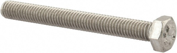 Hex Head Cap Screw: M5 x 0.80 x 45 mm, Grade 18-8 & Austenitic Grade A2 Stainless Steel, Uncoated