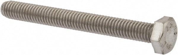 Hex Head Cap Screw: M6 x 1.00 x 55 mm, Grade 18-8 & Austenitic Grade A2 Stainless Steel, Uncoated