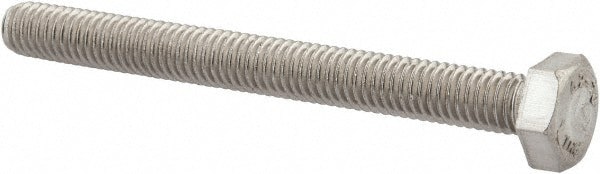 Hex Head Cap Screw: M6 x 1.00 x 60 mm, Grade 18-8 & Austenitic Grade A2 Stainless Steel, Uncoated