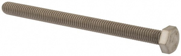 Hex Head Cap Screw: M6 x 1.00 x 80 mm, Grade 18-8 & Austenitic Grade A2 Stainless Steel, Uncoated