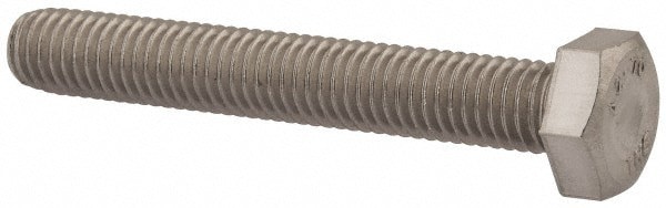 Hex Head Cap Screw: M8 x 1.25 x 55 mm, Grade 18-8 & Austenitic Grade A2 Stainless Steel, Uncoated