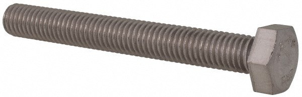 Hex Head Cap Screw: M8 x 1.25 x 65 mm, Grade 18-8 & Austenitic Grade A2 Stainless Steel, Uncoated