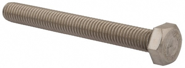 Hex Head Cap Screw: M8 x 1.25 x 70 mm, Grade 18-8 & Austenitic Grade A2 Stainless Steel, Uncoated