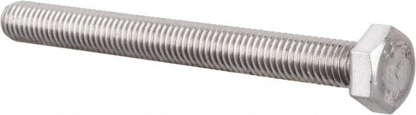 Hex Head Cap Screw: M8 x 1.25 x 80 mm, Grade 18-8 & Austenitic Grade A2 Stainless Steel, Uncoated