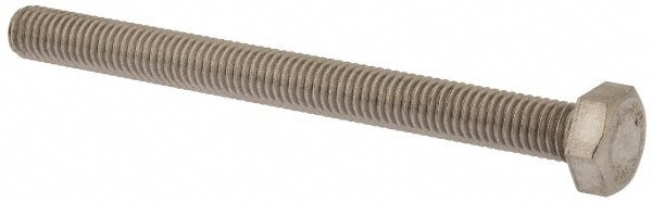 Hex Head Cap Screw: M8 x 1.25 x 90 mm, Grade 18-8 & Austenitic Grade A2 Stainless Steel, Uncoated