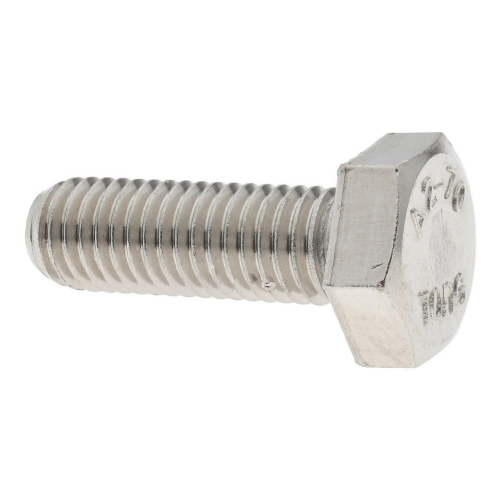 Hex Head Cap Screw: M10x1.5, 30.00 mm Length Under Head, Grade 18-8 & Austenitic Grade A2 Stainless Steel