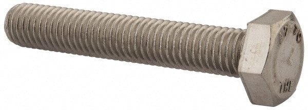 Hex Head Cap Screw: M10 x 1.50 x 60 mm, Grade 18-8 & Austenitic Grade A2 Stainless Steel, Uncoated