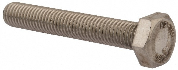 Hex Head Cap Screw: M10 x 1.50 x 65 mm, Grade 18-8 & Austenitic Grade A2 Stainless Steel, Uncoated