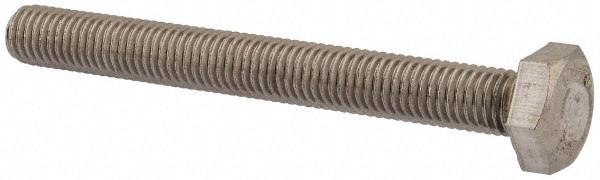 Hex Head Cap Screw: M10 x 1.50 x 90 mm, Grade 18-8 & Austenitic Grade A2 Stainless Steel, Uncoated