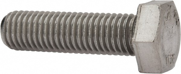 Hex Head Cap Screw: M14 x 2.00 x 50 mm, Grade 18-8 & Austenitic Grade A2 Stainless Steel, Uncoated
