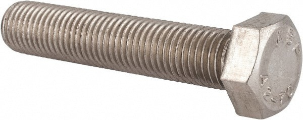 Hex Head Cap Screw: M16 x 2.00 x 80 mm, Grade 18-8 & Austenitic Grade A2 Stainless Steel, Uncoated