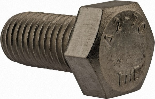 Hex Head Cap Screw: M18 x 2.50 x 35 mm, Grade 18-8 & Austenitic Grade A2 Stainless Steel, Uncoated