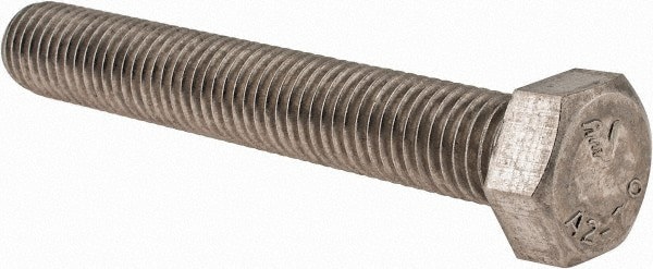 Hex Head Cap Screw: M18 x 2.50 x 120 mm, Grade 18-8 & Austenitic Grade A2 Stainless Steel, Uncoated
