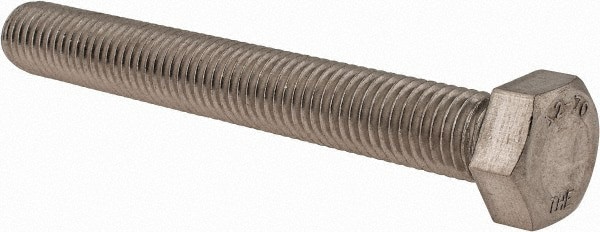 Hex Head Cap Screw: M18 x 2.50 x 140 mm, Grade 18-8 & Austenitic Grade A2 Stainless Steel, Uncoated