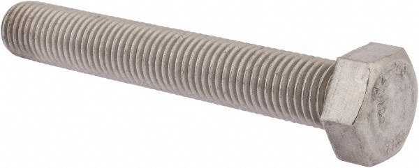 Hex Head Cap Screw: M20 x 2.50 x 130 mm, Grade 18-8 & Austenitic Grade A2 Stainless Steel, Uncoated