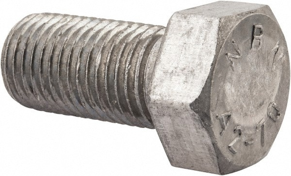 Hex Head Cap Screw: M22 x 2.50 x 45 mm, Grade 18-8 & Austenitic Grade A2 Stainless Steel, Uncoated