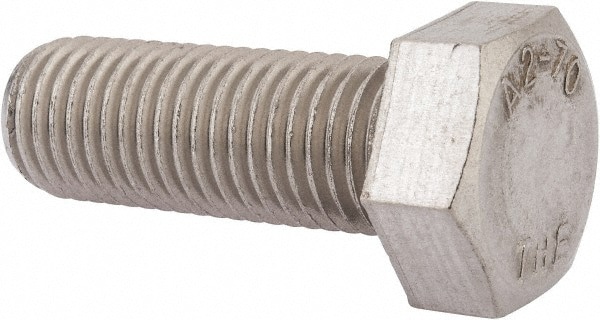 Hex Head Cap Screw: M24 x 3.00 x 65 mm, Grade 18-8 & Austenitic Grade A2 Stainless Steel, Uncoated