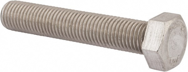 Hex Head Cap Screw: M24 x 3.00 x 130 mm, Grade 18-8 & Austenitic Grade A2 Stainless Steel, Uncoated