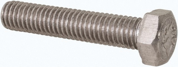 Hex Head Cap Screw: M5 x 0.80 x 25 mm, Grade 316 & Austenitic Grade A4 Stainless Steel, Uncoated