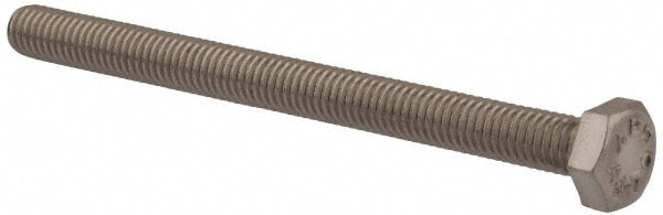 Hex Head Cap Screw: M6 x 1.00 x 75 mm, Grade 316 & Austenitic Grade A4 Stainless Steel, Uncoated
