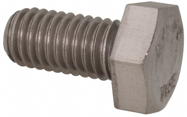 Hex Head Cap Screw: M8 x 1.25 x 16 mm, Grade 316 & Austenitic Grade A4 Stainless Steel, Uncoated