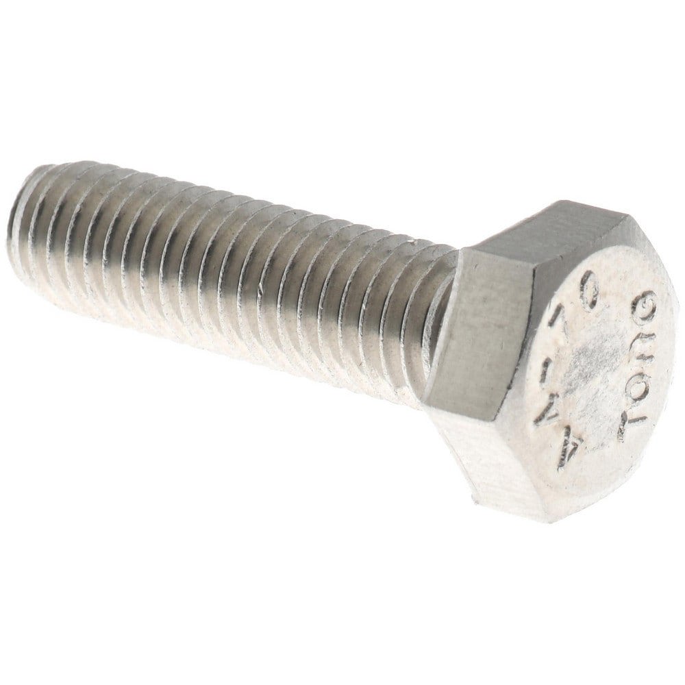 Hex Head Cap Screw: M8 x 1.25 x 30 mm, Grade 316 & Austenitic Grade A4 Stainless Steel, Uncoated