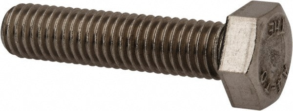 Hex Head Cap Screw: M8 x 1.25 x 35 mm, Grade 316 & Austenitic Grade A4 Stainless Steel, Uncoated