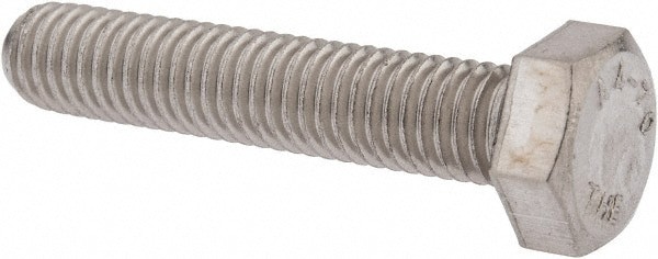 Hex Head Cap Screw: M8 x 1.25 x 40 mm, Grade 316 & Austenitic Grade A4 Stainless Steel, Uncoated