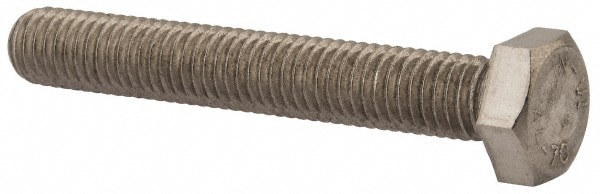 Hex Head Cap Screw: M8 x 1.25 x 55 mm, Grade 316 & Austenitic Grade A4 Stainless Steel, Uncoated