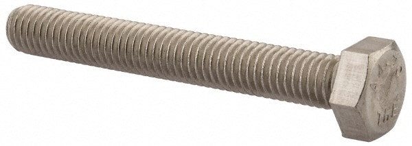 Hex Head Cap Screw: M8 x 1.25 x 60 mm, Grade 316 & Austenitic Grade A4 Stainless Steel, Uncoated
