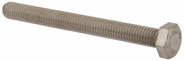 Hex Head Cap Screw: M8 x 1.25 x 80 mm, Grade 316 & Austenitic Grade A4 Stainless Steel, Uncoated
