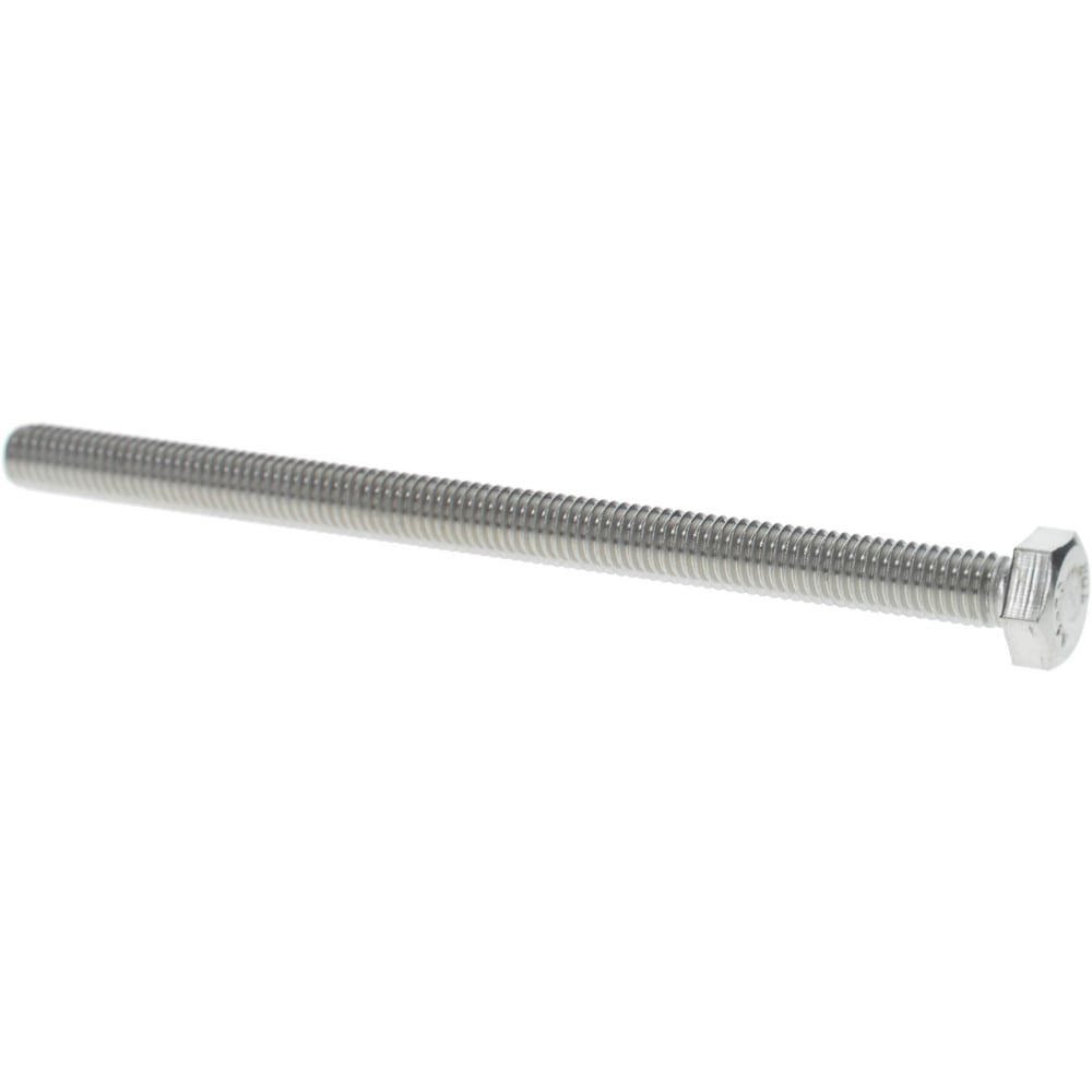 Hex Head Cap Screw: M8 x 1.25 x 120 mm, Grade 316 & Austenitic Grade A4 Stainless Steel, Uncoated